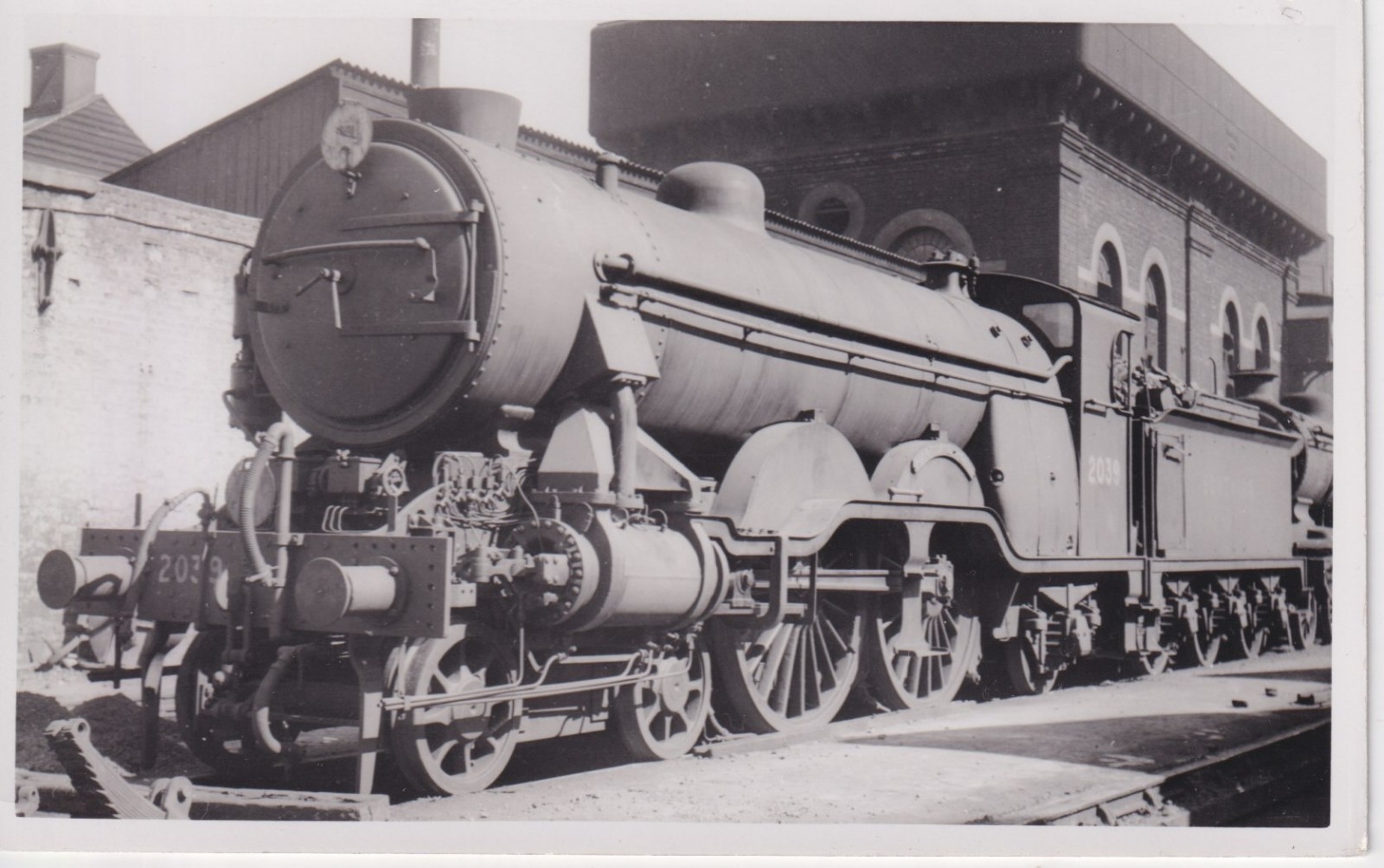 Real photographic postcard of Southern Railway locomotive 2038 Portland Bill